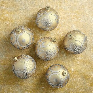 Infinity Floral Ornaments, Set of Six