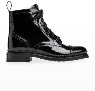 Mr. Hardy Patent Combat Boots