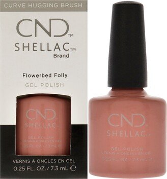Shellac Nail Color - Flowerbed Folly by for Women - 0.25 oz Nail Polish