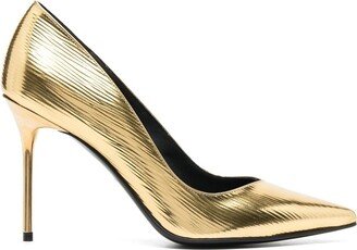 100mm Metallic Pointed-Toe Pumps