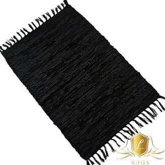 Leather Hearth Rug For Fireplace Fireproof Mat Black