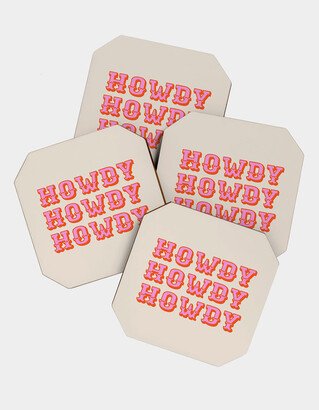 Morgan Elise Sevart Howdy Howdy Coaster Set of 4