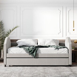 Full size Upholstered Daybed with Twin Size Trundle