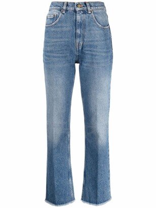 Faded Cropped Jeans