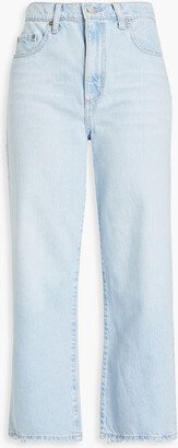 Lou cropped high-rise wide-leg jeans