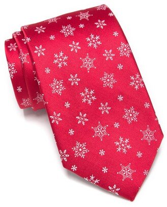 Holiday Snowflake Tie