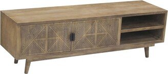 Amarily Mid-Century Modern 2 Door TV Stand for TVs up to 60