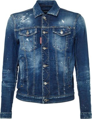 Stretch cotton denim jacket