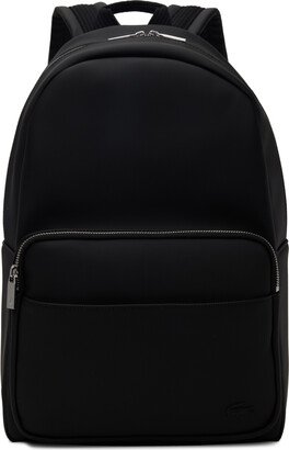 Black Petit Piqué Backpack