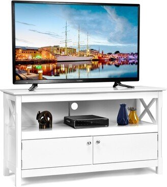 Modern Free Standing TV Cabinet Wooden Console Media Entertainment Center