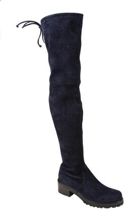 Women's Vanland Nice Blue Suede Over the Knee Boot