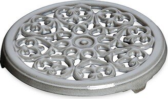 Cast Iron Round Lilly Trivet-AA