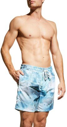 Men's Marble Swirl Swim Shorts