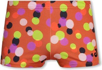 Polka Dot Printed Swimming Shorts