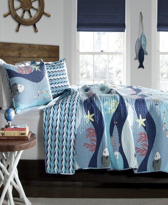 Sea Life 3-Pc Set Full/Queen Quilt Set