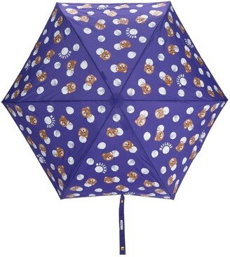 Teddy Bear-Print Umbrella-AC