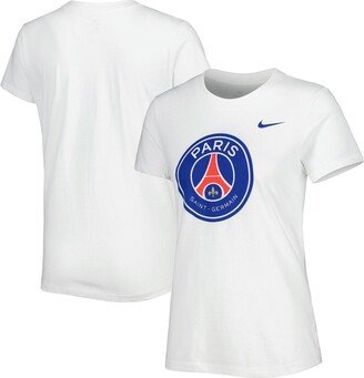 Women's White Paris Saint-Germain Club Crest T-shirt