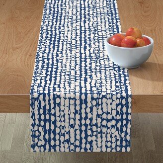 Table Runners: Shibori Vertical - Blue Table Runner, 108X16, Blue