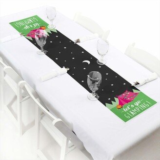 Big Dot Of Happiness Let's Go Glamping - Petite Camp Glamp Party Paper Table Runner - 12 x 60 inches