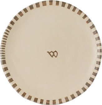 Wretched Flowers Beige Dinner Plate