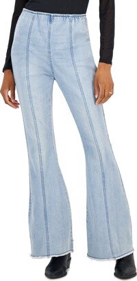 Juniors' Seamed High-Waist Flare-Leg Jeans, Created for Macy's