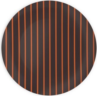 Plates: Halloween Stripes Plates, 10X10, Black