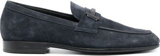 Double T suede loafers