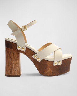 Gaylah Leather Platform Sandals