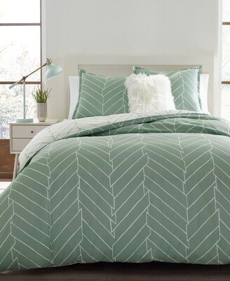 Ceres Cotton Reversible 3 Piece Duvet Cover Set, Full/Queen