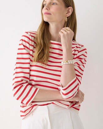 Classic mariner boatneck T-shirt in stripe