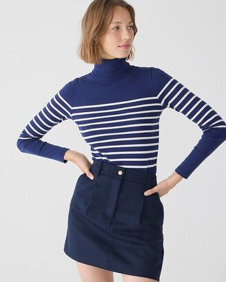 Perfect-fit turtleneck in stripe