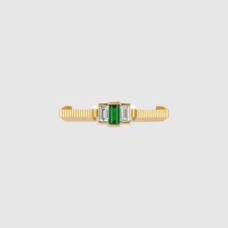 Link to Love tourmaline and diamond ring