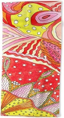 Rosie Brown Swirls Beach Towel