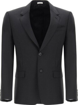 Tailored Single-Breasted Blazer-AD