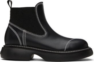 Black Everyday Low Chelsea Boots