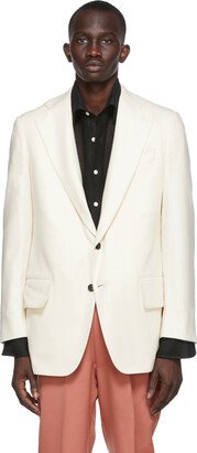 Factor's SSENSE Exclusive Off-White Wool & Cashmere Single Breasted Blazer