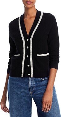 Cashmere Embellished Novelty Button Cashmere Cardigan - 100% Exclusive
