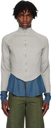 Mainline:RUS/Fr.CA/DE Gray & Blue Markas Sweatshirt