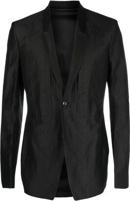 Fogpocket single-breasted blazer