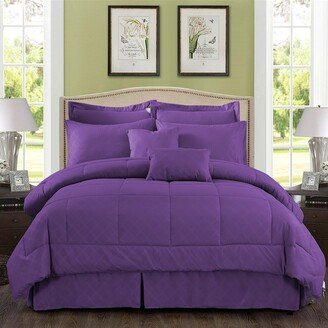 Purple Plaid Comforter Set