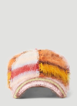 Mohair Panelled Baseball Cap - Man Hats Pink S