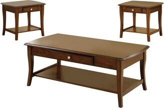 Windrell Transitional Accent Table Set Dark Oak - HOMES: Inside + Out