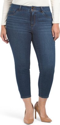 TJMAXX Plus Double Button Ankle Jeans For Women