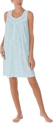 Sleeveless Chemise (Mint Floral) Women's Pajama