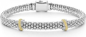 Caviar Luxe Diamond Station Rope Bracelet