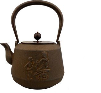 Mct-A022-12Pa 1200Ml Rust Good Heavy Quality China Of Wu Cast Iron Teapot 1.2L Buddhist Monk Teapots Set With Tea Pot Cups Patina