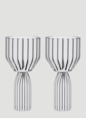 Set Of Two Margot Dessert Goblets - Glassware Transparent One Size