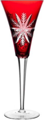 Waterford - Snow Crystals Ruby Red Champagne Flute