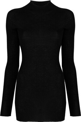 High-Neck Wool Jumper-AA