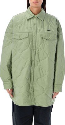 Women's quilted trench